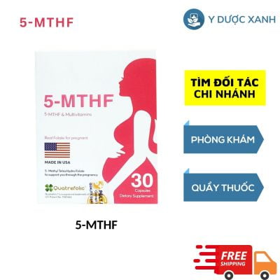 5-MTHF, 30 viên, Viên uống bổ sung 5-MTHF ngăn ngừa dị tật thai nhi của Mỹ
