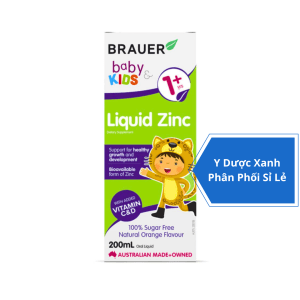 BRAUER LIQUID ZINC, 200ml, Siro bổ sung kẽm cho trẻ nhỏ từ 1 tuổi của Úc