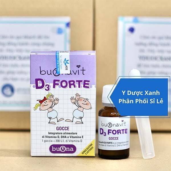 BUONAVIT D3 FORTE, 12ml, Nhỏ giọt bổ sung vitamin D3, DHA cho bé, trẻ sơ sinh của Ý