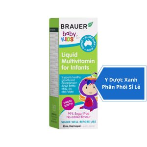 BRAUER LIQUID MULTIVITAMIN FOR INFANTS, 45ml, Vitamin tổng hợp cho bé, trẻ nhỏ từ 6 tháng của Úc