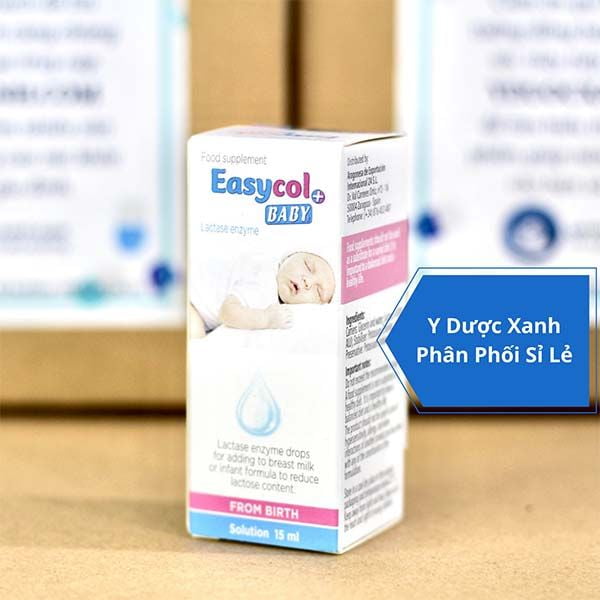 EASYCOL BABY, 15ml, Dung dịch nhỏ giọt bổ sung Enzym Lactase cho bé, trẻ nhỏ của Tây Ban Nha