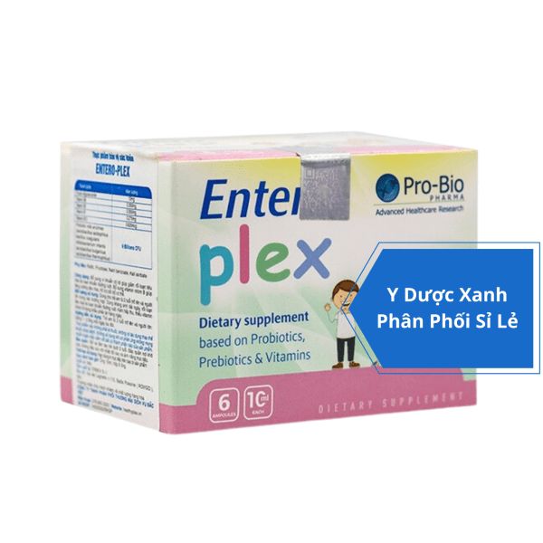 ENTRO PLEX, 6 ống, Men vi sinh bổ sung lợi khuẩn cho trẻ từ 2 tuổi của Châu Âu