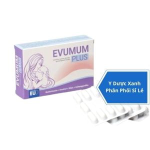 EVUMUM PLUS, 30 viên, Viên uống vitamin tổng hợp cho phụ nữ mang thai của Ý