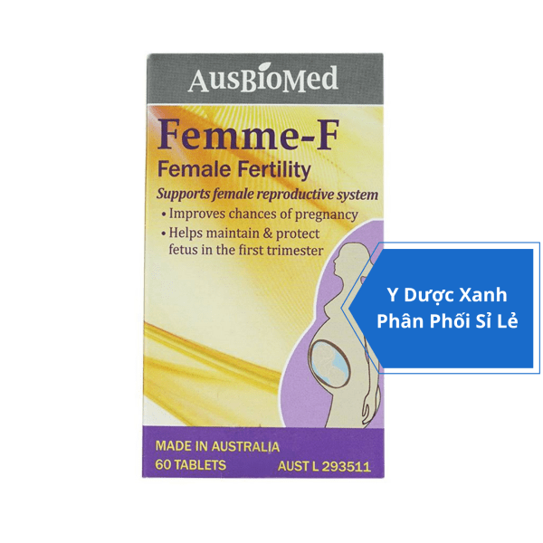 FEMME-F, 60 viên, Viên uống tăng khả năng thụ thai cho nữ của Úc