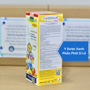 FITOBIMBI VITEMIX, 200ml, Siro bổ sung vitamin tổng hợp cho bé, trẻ em từ 2 tuổi của Ý