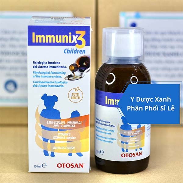  IMMUNIX3 CHILDREN,150 ml, Siro tăng cường sức đề kháng cho trẻ em của Ý