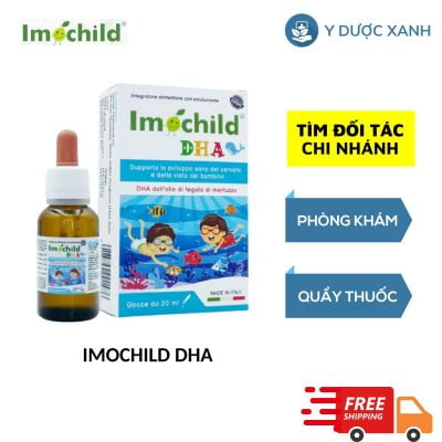 IMOCHILD DHA, 20ml, Nhỏ giọt bổ sung DHA cho trẻ sơ sinh, trẻ em của Ý