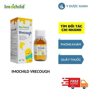 IMOCHILD VRECOUGH, 100 ml, Siro hỗ trợ giảm ho, viêm đường hô hấp cho trẻ em từ 1 tuổi của Ý