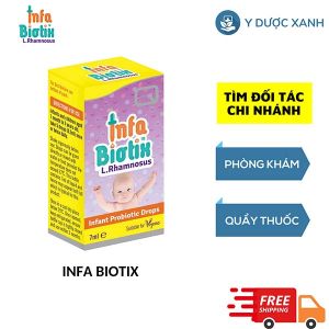 INFA BIOTIX, 7ml, Men vi sinh hỗ trợ tiêu hóa cho trẻ 1 tháng tuổi đến 3 tuổi của Anh