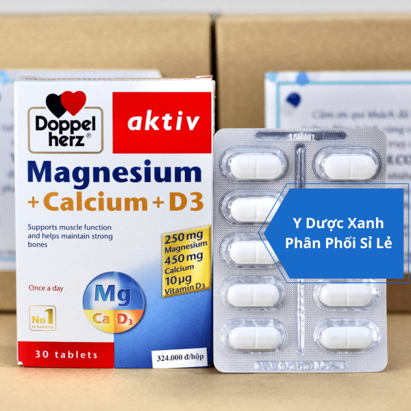 MAGNESIUM+CALCIUM+D3, 30 viên, Viên uống bổ sung Calcium D3 cho người lớn của Đức