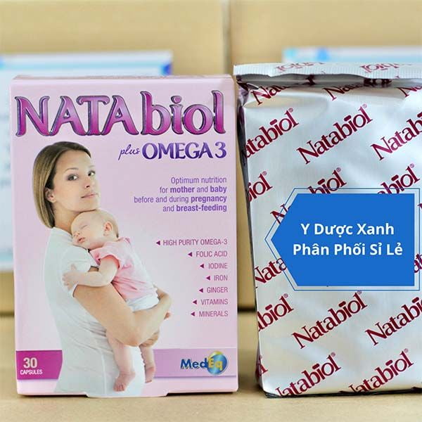 NATABIOL PLUS OMEGA 3, 30 viên, Viên uống vitamin tổng hợp, hỗ trợ phát triển thai nhi cho bà bầu của Anh
