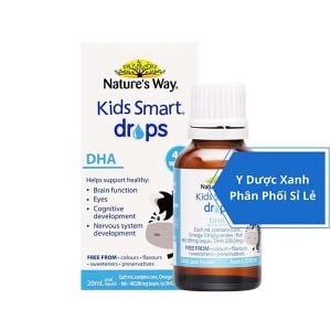 NATURE'S WAY KIDS SMART DROPS DHA, 20ml, Siro hỗ trợ chức năng não nộ, tăng cường phát triển hệ thống nhận thức và thần kinh ở trẻ của Úc