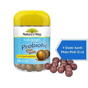 NATURE'S WAY KIDS SMART PROBIOTIC CHOC BALLS, 50 viên, Kẹo lợi khuẩn vị socola cho bé của Úc