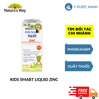 NATURE’S WAY KIDS SMART LIQUID ZINC, 200 ml, Siro bổ sung kẽm, tăng sức đề kháng cho bé của Úc