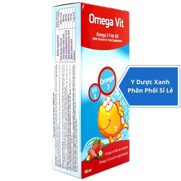 OMEGA VIT ĐỎ, 100ml, Siro dầu cá bổ sung Omega 3 cho bé, trẻ em sơ sinh của Thổ Nhĩ Kỳ