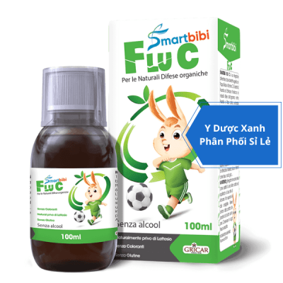 SMARTBIBI FLU C, 100ml, Giảm triệu chứng cảm cúm và tăng đề kháng cho trẻ từ 1 tuổi của Ý