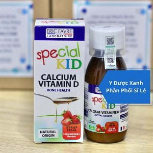 SPECIAL KID CALCIUM VITAMINE D, 125 ml, Siro hỗ trợ phát triển xương cho trẻ em từ 2 tuổi của Pháp