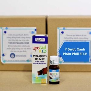 SPECIAL KID VITAMIN D3 K2, 10ml, Nhỏ giọt vitamin D3, K2 hỗ trợ hấp thu canxi cho bé của Pháp
