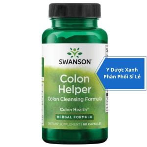 [Global] SWANSON COLON HELPER, 60 viên, Viên uống hỗ trợ chức năng tiêu hóa khỏe mạnh cho người lớn của Mỹ