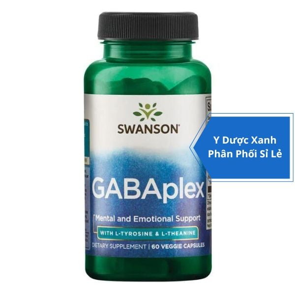 [Global] SWANSON GABAplex, 60 viên, Viên uống hỗ trợ giảm căng thẳng, sức khỏe tinh thần cho người lớn của Mỹ