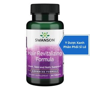[Global] SWANSON HAIR REVITALIZING FORMULA, 60 viên, Hỗ trợ tóc, da và móng chắc khỏe cho người lớn của Mỹ