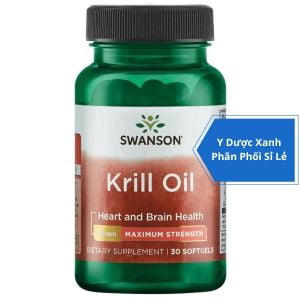 [Global] SWANSON KRILL OIL, 30 viên, Viên uống tăng cường sức khỏe tim mạch cho người lớn của Mỹ