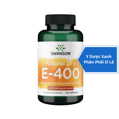 [Global] SWANSON NATURAL DRY E-400, 100 viên, Viên uống hỗ trợ chống oxy hóa và là chất dinh dưỡng thiết yếu cho người lớn của Mỹ.