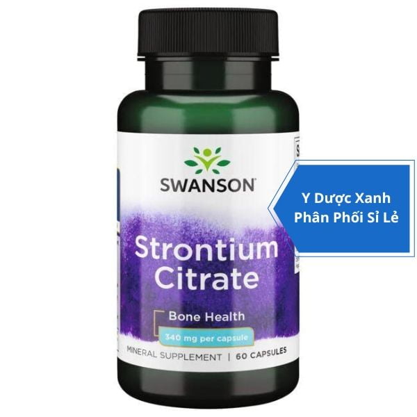 [Global] SWANSON STRONTIUM CITRATE, 60 viên, Viên uống hỗ trợ xương khớp khỏe mạnh cho người lớn của Mỹ