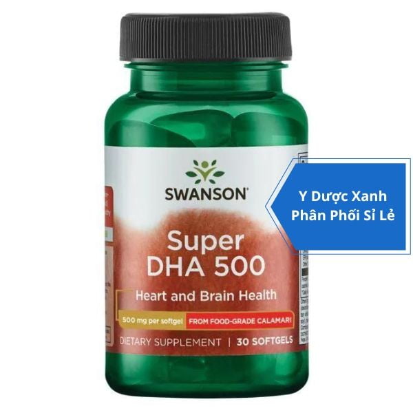 [Global] SWANSON SUPER DHA 500, 30 viên, Viên uống hỗ trợ sức khỏe tim mạch và não bộ cho người lớn của Mỹ