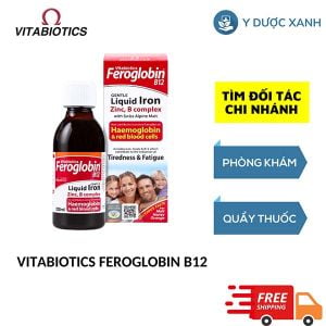 VITABIOTICS FEROGLOBIN B12 LIQUID IRON, 200ml, Siro bổ máu cho trẻ em, người lớn của Anh