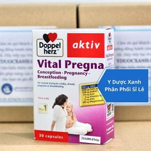 DOPPELHERZ AKTIV VITAL PREGNA, 30 viên, Viên uống hỗ trợ phát triển thai nhi cho bầu của Đức