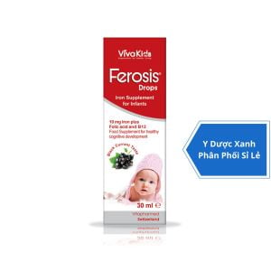VIVAKIDS FEROSIS DROPS, 30ml, Sắt nhỏ giọt cho trẻ từ 6 tháng của Thụy Sĩ