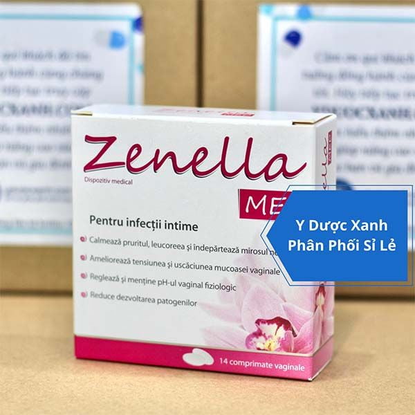 ZENELLA MED, 14 viên, Viên đặt âm đạo trị nhiễm khuẩn âm đạo cho nữ giới của Ba Lan