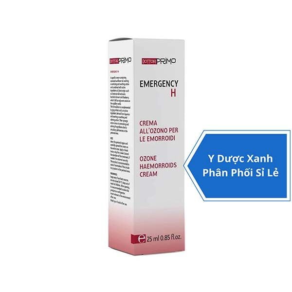 DOTTORPRIMO EMERGENCY H, 25ml, Kem bôi hỗ trợ bệnh trĩ cho người lớn của Ý