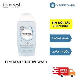 FEMFRESH SENSITIVE WASH (MÀU TRẮNG), Dung dịch vệ sinh phụ nữ của Anh Quốc