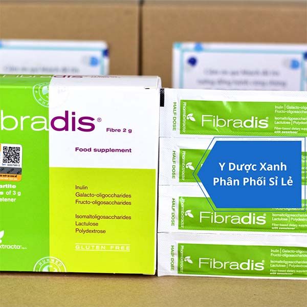 FIBRADIS, 14 gói, Bột bổ sung chất xơ cho trẻ em trên 1 tuổi và người lớn của Ý