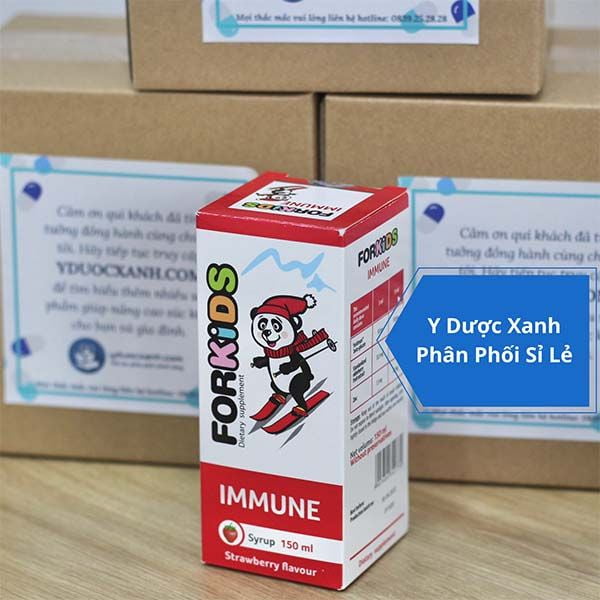 FORKIDS IMMUNE, 150 ml, Siro tăng đề kháng miễn dịch cho trẻ sơ sinh, trẻ nhỏ của Ba Lan