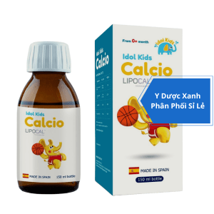 IDOL KIDS CALCIO, 150 ml, Siro bổ sung canxi, D3, K2 và kẽm cho trẻ em từ 0 tuổi của Tây Ban Nha