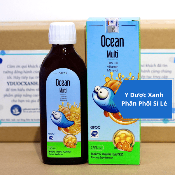 OCEAN MULTI, 150ml, Siro vitamin tổng hợp, tăng cường sức đề kháng cho trẻ từ 6 tháng tuổi của Thổ Nhĩ Kỳ